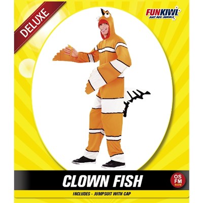 Adults Costume (Deluxe) - Clown Fish