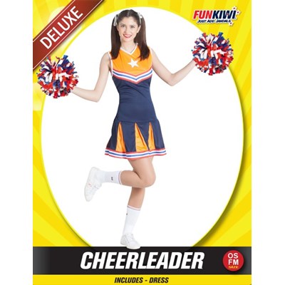 Adults Costume (Deluxe) - Cheerleader