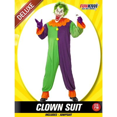 Adults Costume (Deluxe) - Clown Suit