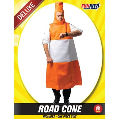 Adults Costume (Deluxe) - Road Cone