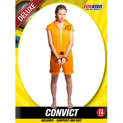 Adults Costume (Deluxe) - Convict