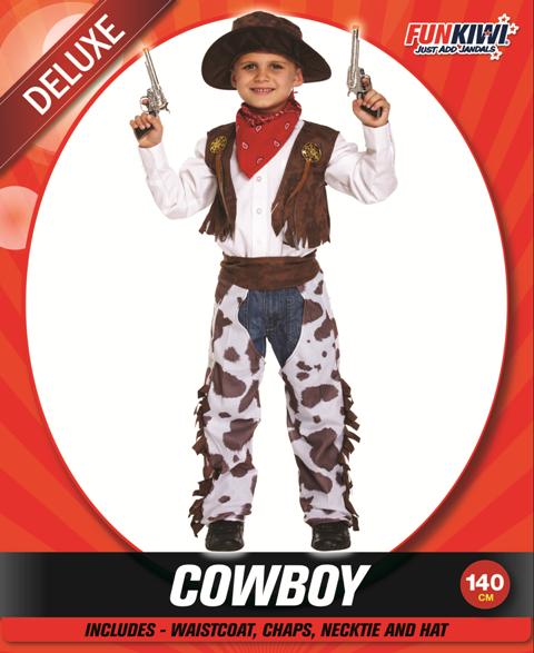 Kids Costume (Deluxe) - Cowboy (140cm)