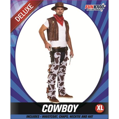 Adults Costume (Deluxe) - Cowboy (XL)