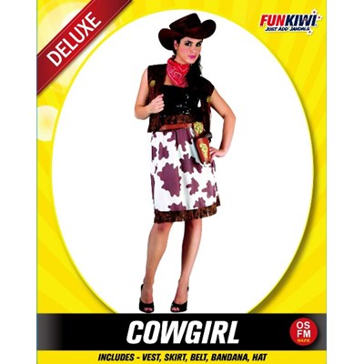 Adults Costume (Deluxe) - Cowgirl