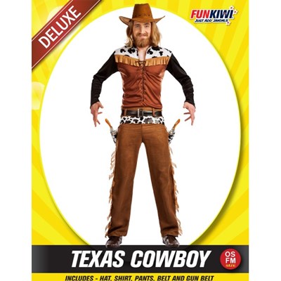 Adults Costume (Deluxe) - Texas Cowboy
