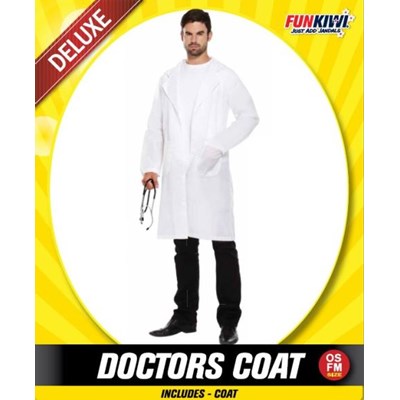 Adults Costume (Deluxe) - Doctors Coat