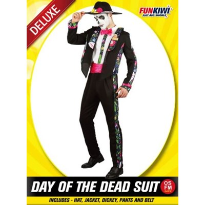 Adults Costume (Deluxe) - Day of the Dead Suit