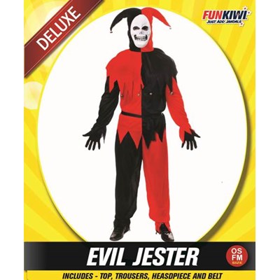 Adults Costume (Deluxe) - Evil Jester