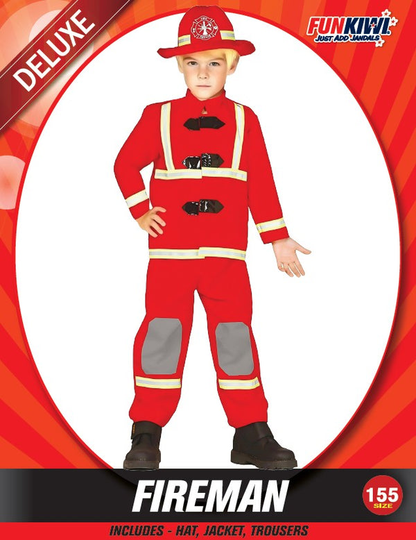 Kids Costume (Deluxe) - Fireman (155cm)