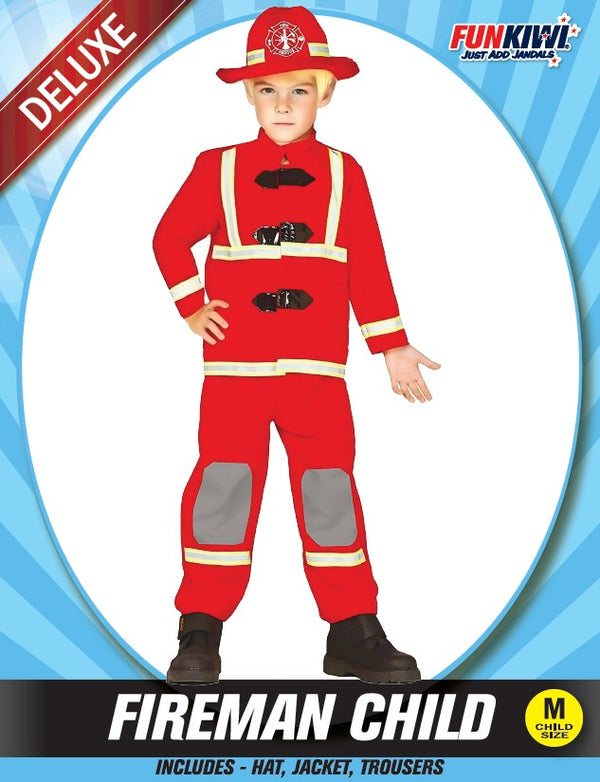 Kids Costume (Deluxe) - Fireman Child