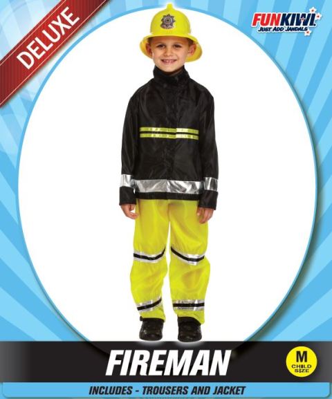 Kids Costume (Deluxe) - Fireman