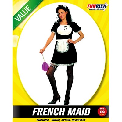 Adults Costume (Deluxe) - French Maid