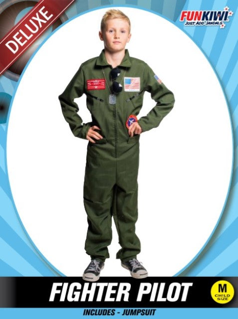 Kids Costume (Deluxe) - Fighter Pilot