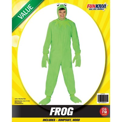 Adults Costume (Deluxe) - Frog