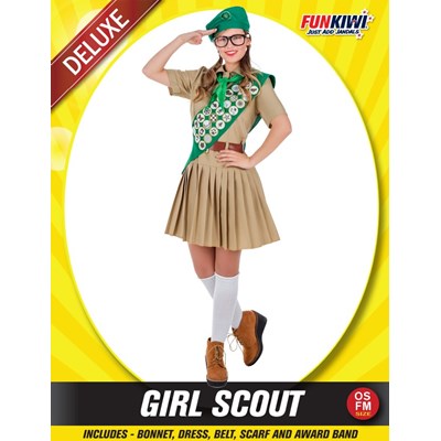 Adults Costume (Deluxe) - Girl Scout