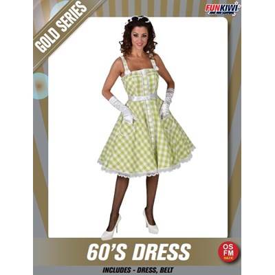 Adults Costume (Deluxe) - 60's Dress