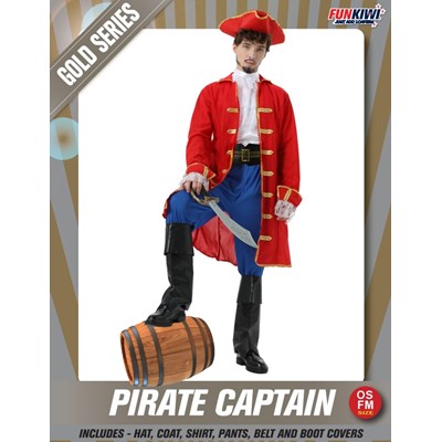 Adults Costume (Deluxe) - Pirate Captain