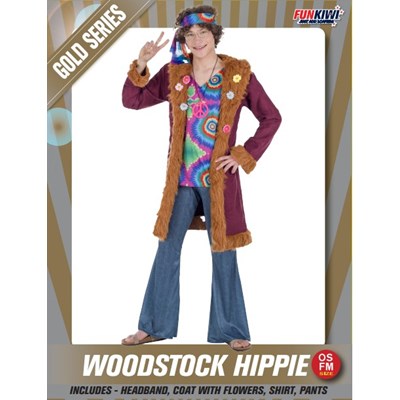 Adults Costume (Deluxe) - Woodstock Hippie