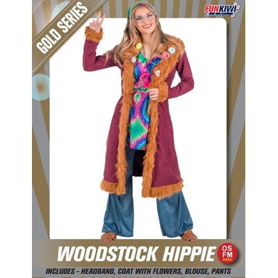 Adults Costume (Deluxe) - Woodstock Hippie