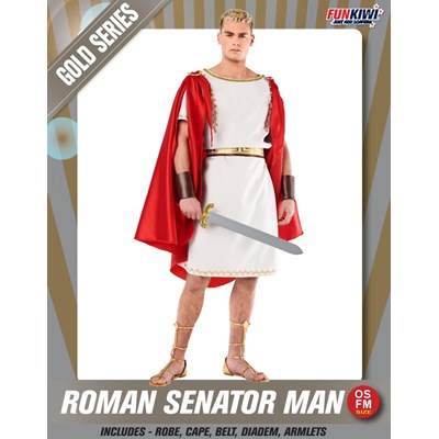 Adults Costume (Deluxe) - Roman Senator Man