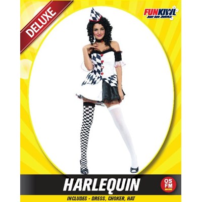 Adults Costume (Deluxe) - Harlequin