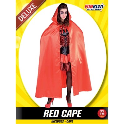Adults Costume (Deluxe) - Red Cape