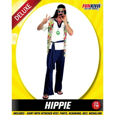 Adults Costume (Deluxe) - Hippie