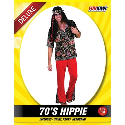 Adults Costume (Deluxe) - 70's Hippie