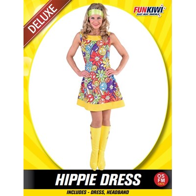 Adults Costume (Deluxe) - Hippie Dress