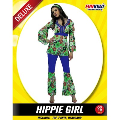 Adults Costume (Deluxe) - Hippie Girl