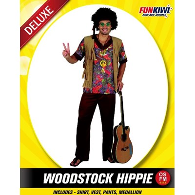 Adults Costume (Deluxe) - Woodstock Hippie