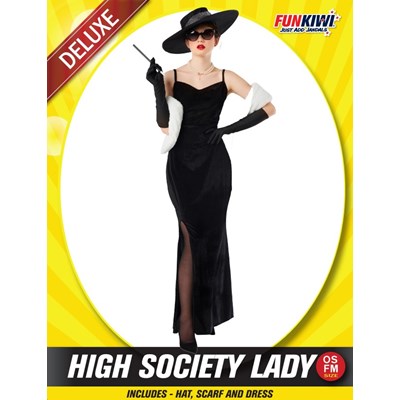 Adults Costume (Deluxe) - High Society Lady