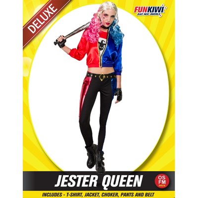Adults Costume (Deluxe) - Jester Queen