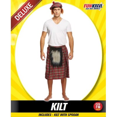 Adults Costume (Deluxe) - Kilt