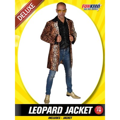 Adults Costume (Deluxe) - Leopard Jacket