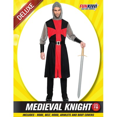 Adults Costume (Deluxe) - Medieval Knight