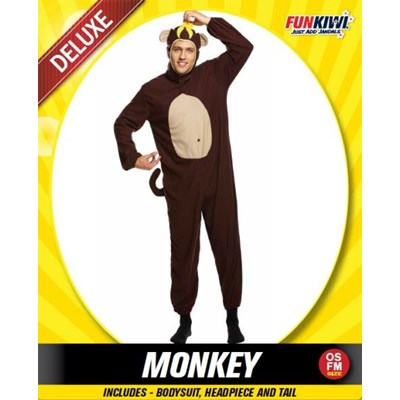 Adults Costume (Deluxe) - Monkey