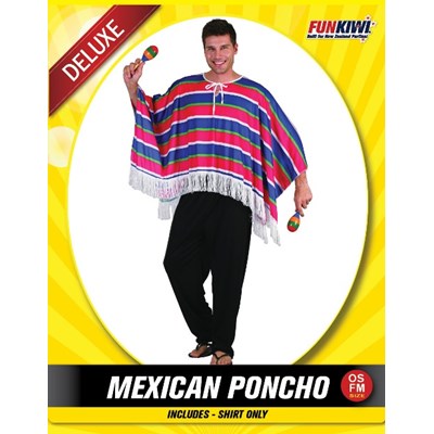 Adults Costume (Deluxe) - Mexican Poncho