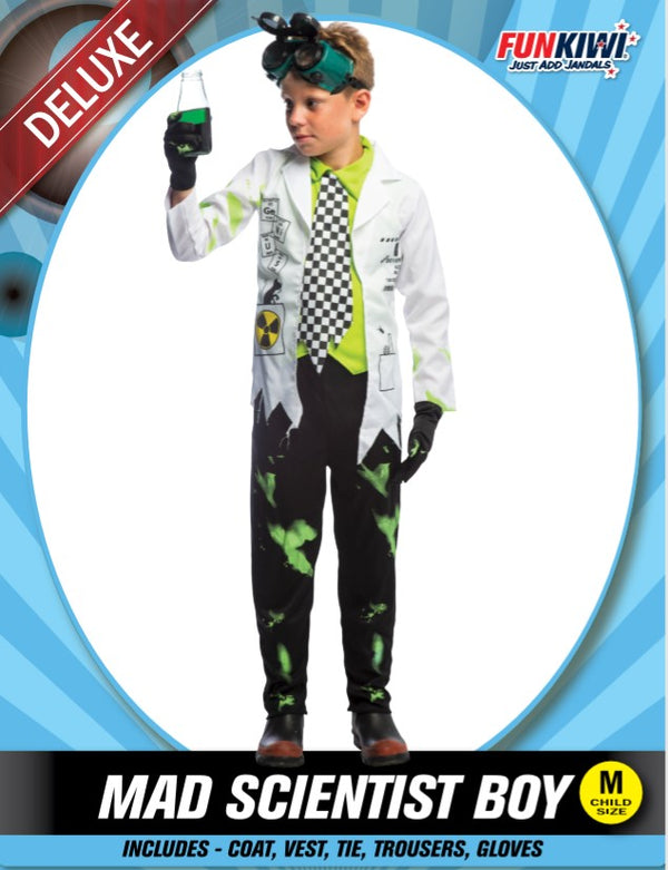 Kids Costume (Deluxe) - Mad Scientist Boy