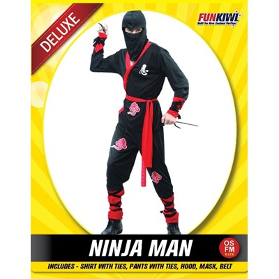 Adults Costume (Deluxe) - Ninja Man