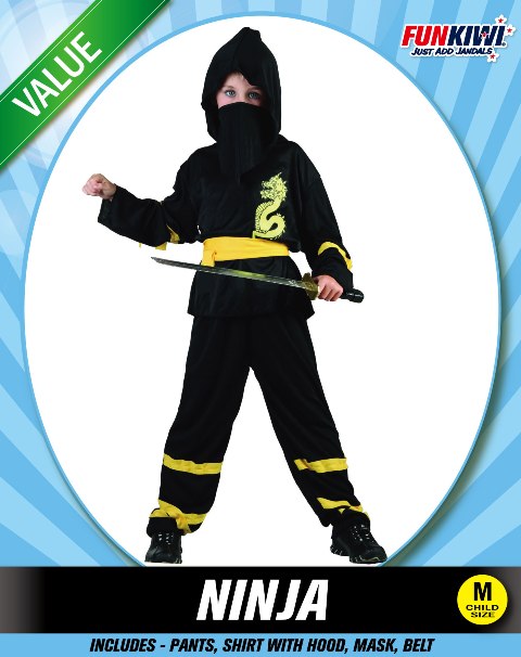 Kids Costume (Deluxe) - Ninja