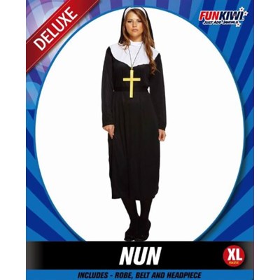 Adults Costume (Deluxe) - Nun (XL)
