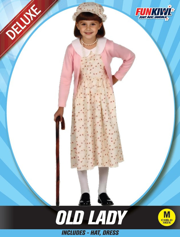 Kids Costume (Deluxe) - Old Lady