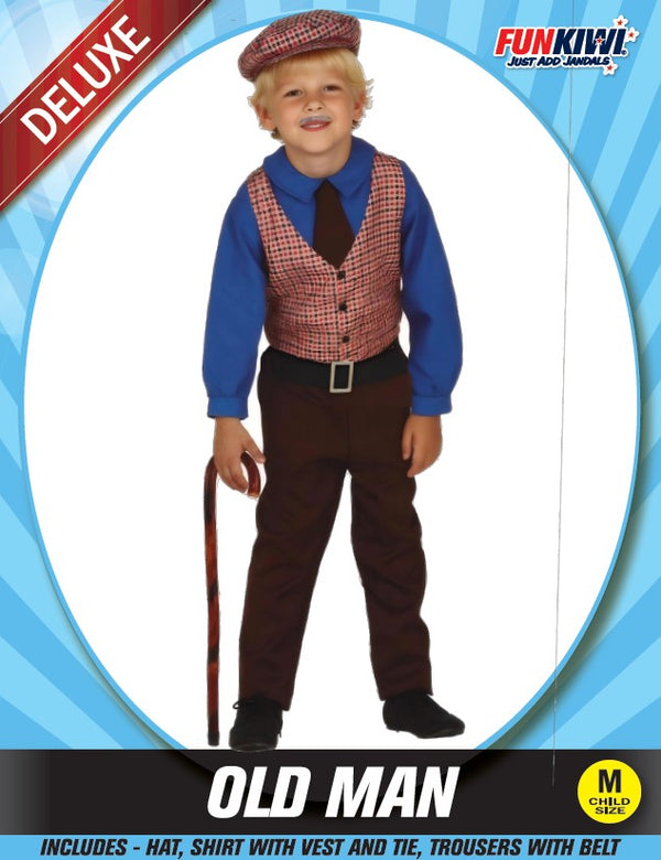 Kids Costume (Deluxe) - Old Man