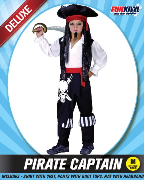 Kids Costume (Deluxe) - Pirate Captain