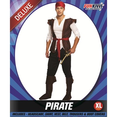 Adults Costume (Deluxe) - Pirate (XL)