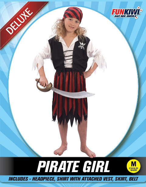 Kids Costume (Deluxe) - Pirate Girl