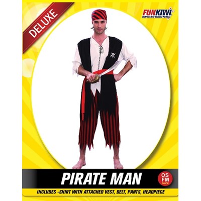 Adults Costume (Deluxe) - Pirate Man