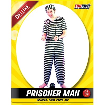 Adults Costume (Deluxe) - Prisoner Man