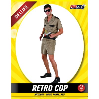 Adults Costume (Deluxe) - Retro Cop